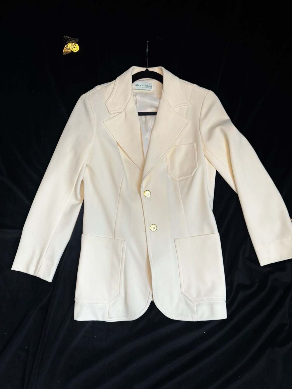 Vintage Alex Colman California Cream Two-Button Blazer Jacket